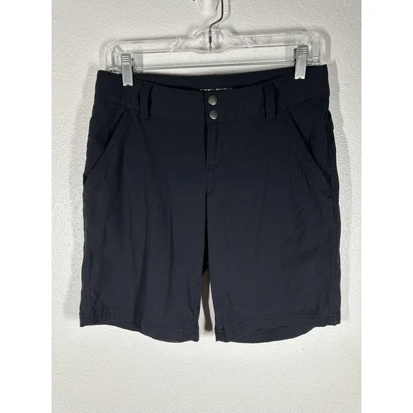 Columbia Shorts Womens 8 Black Omni-Shield Hiking Quick Dry Stretch Nylon Trail - Picture 7 of 9